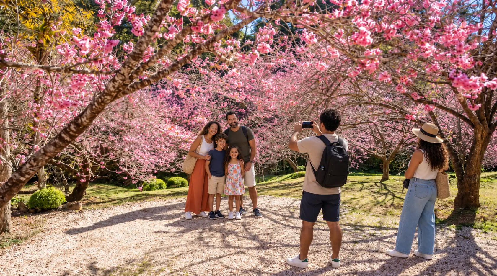 Parque das Cerejeiras em Campos do Jordão